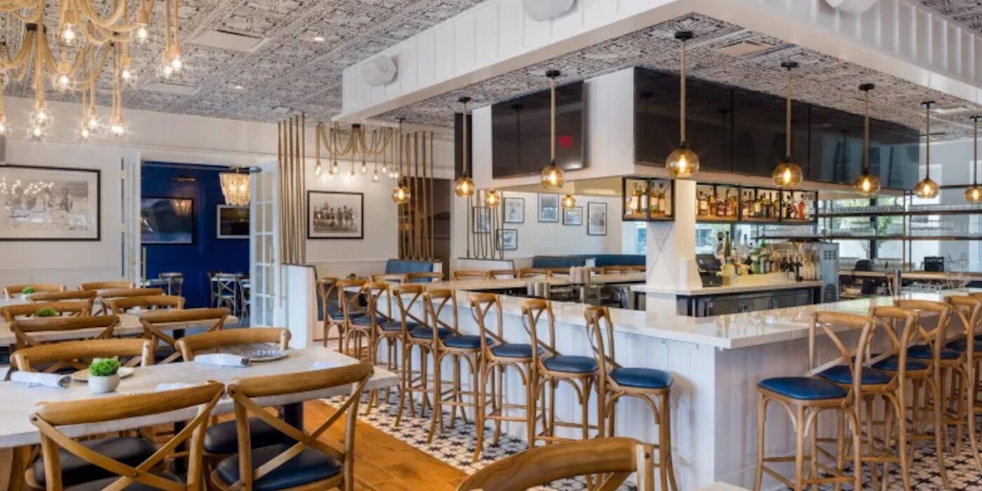 Interior of The Hampton Social at High Street in Dunwoody, GA—first Atlanta location; placement secured by Goldstreet Partners (10,455 SF).